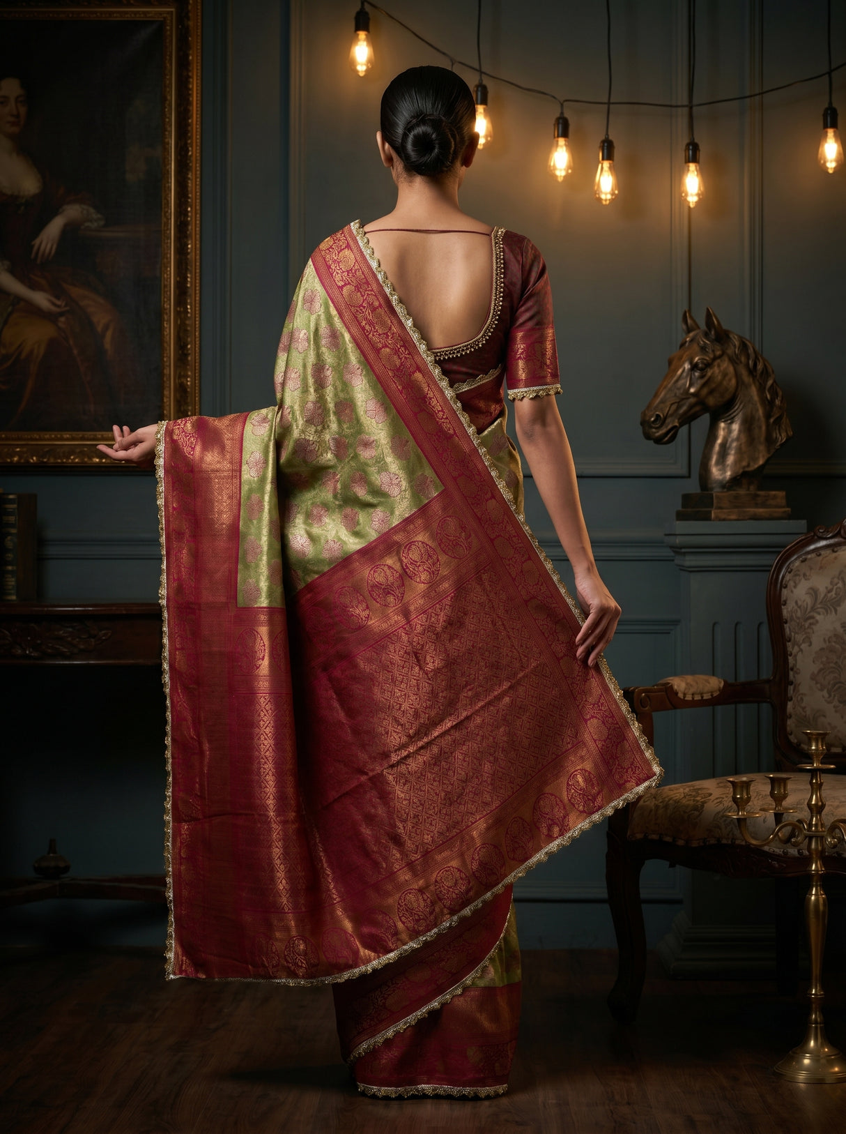 MIMOSA Saree Saree β pose 2 styling detail