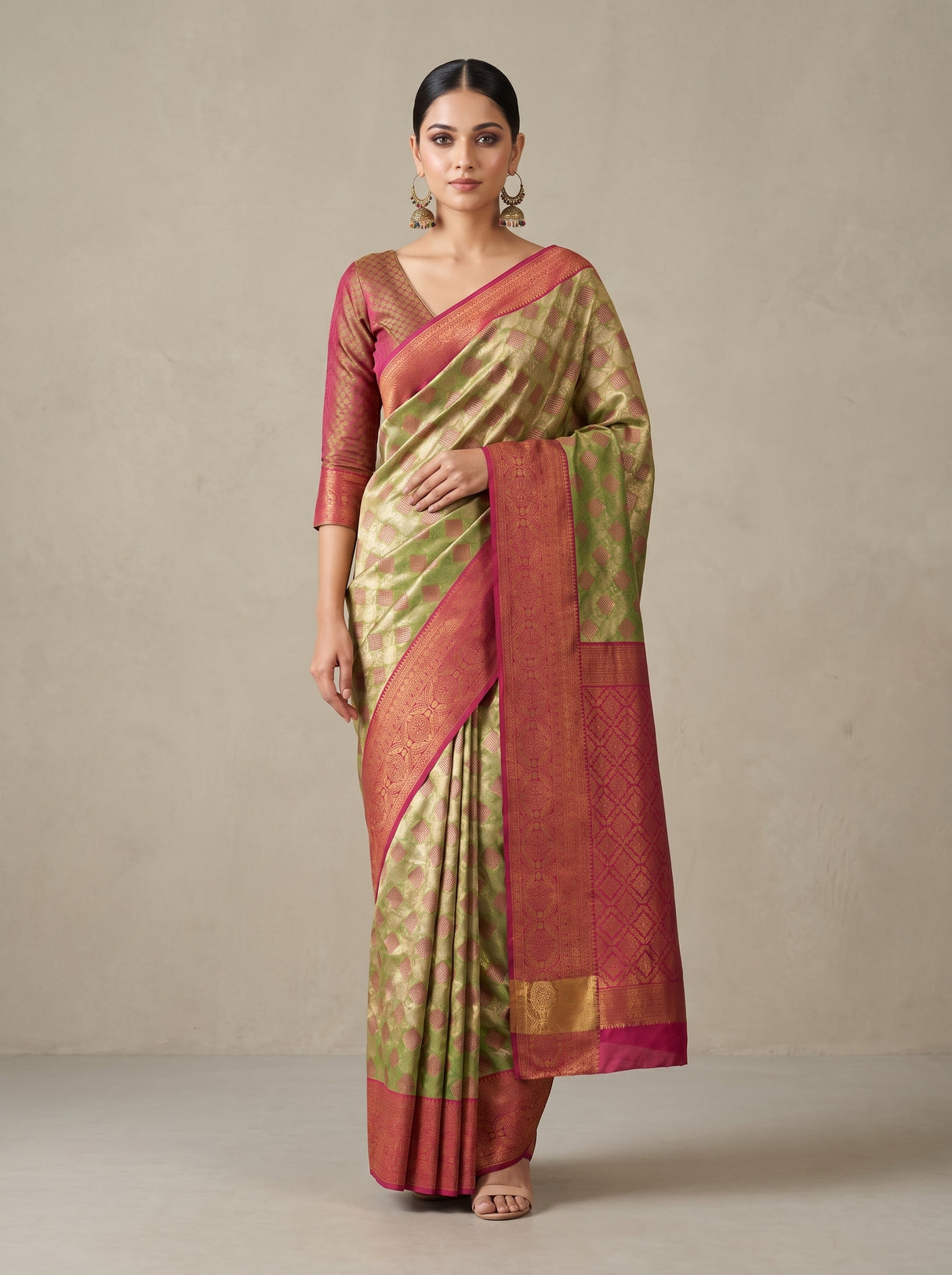 Olive Saree