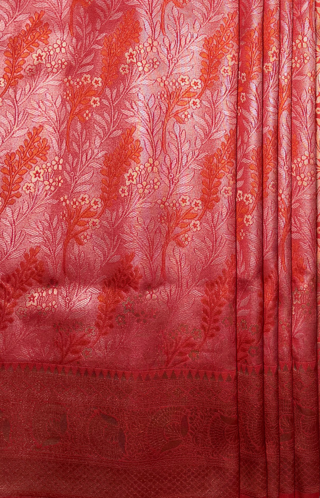 MIMOSA Strawberry Kanjivaram Art Silk Saree β fleets shot full lifestyle