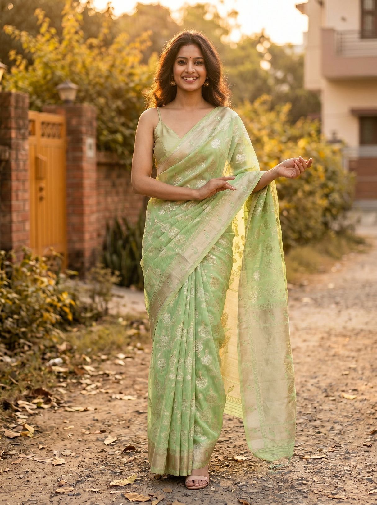 MIMOSA Saree Saree — pose 10 styling detail