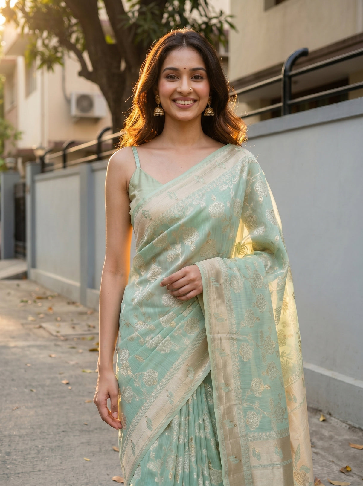 MIMOSA Saree Saree — pose 10 styling detail
