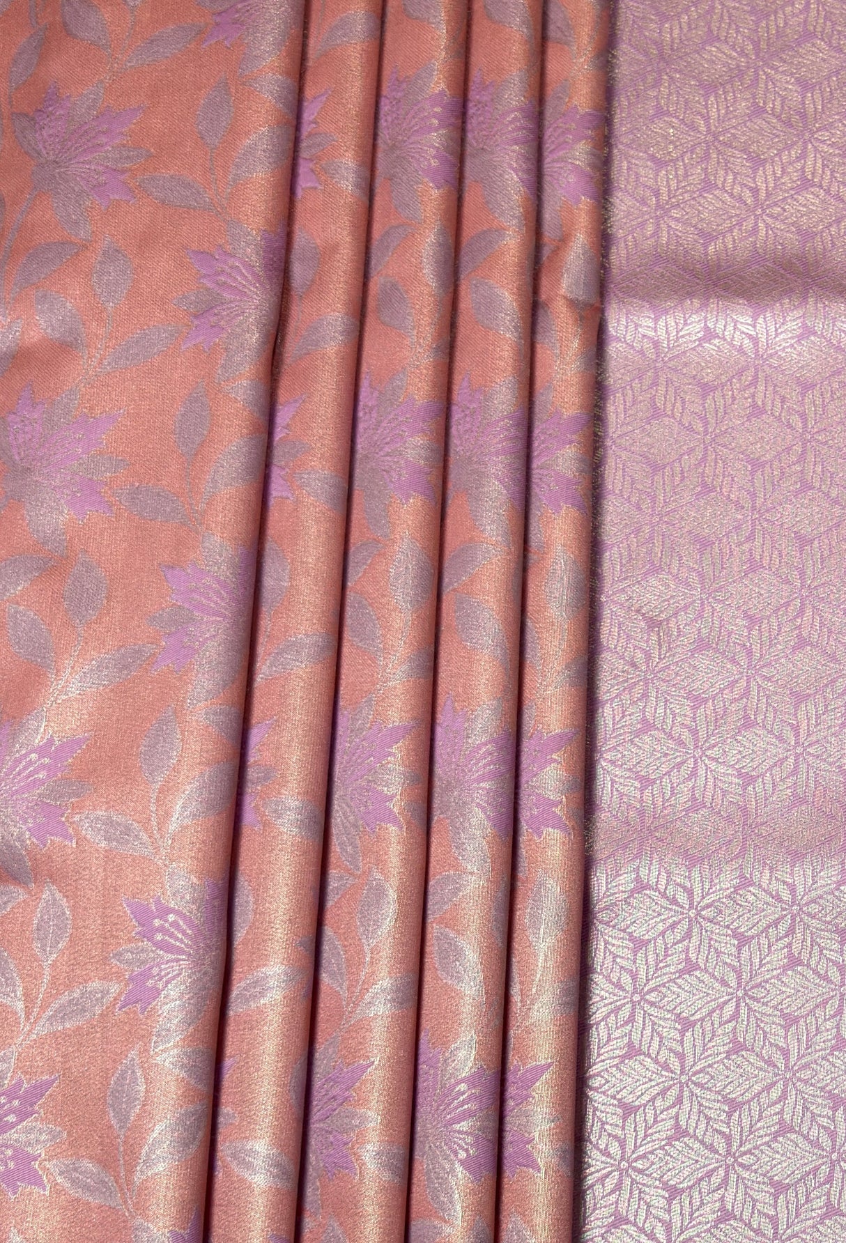 MIMOSA Pink Kanjivaram Art Silk Saree β fleets shot full lifestyle