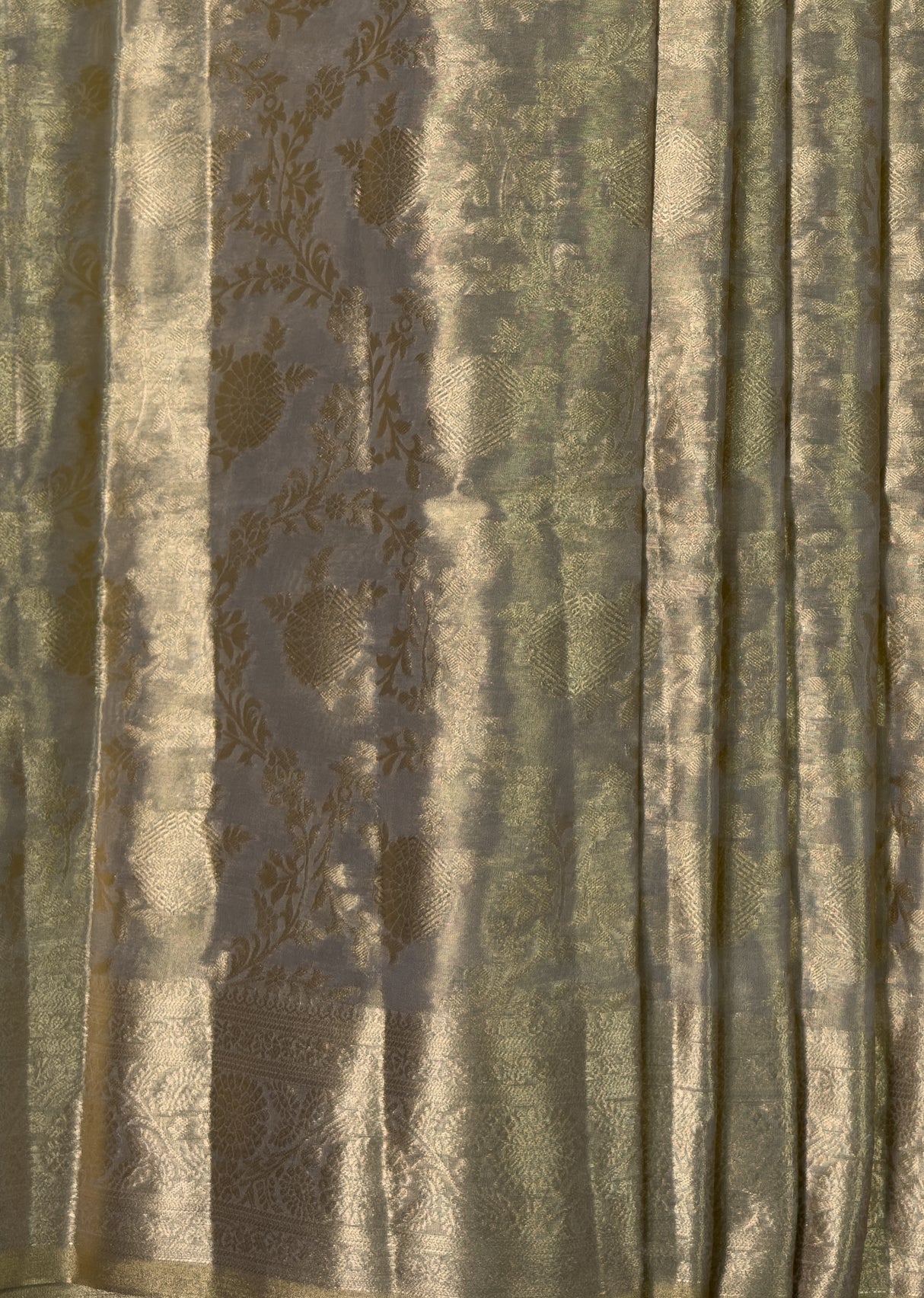 MIMOSA Chikoo Kanjivaram Art Silk Saree β fleets shot full lifestyle
