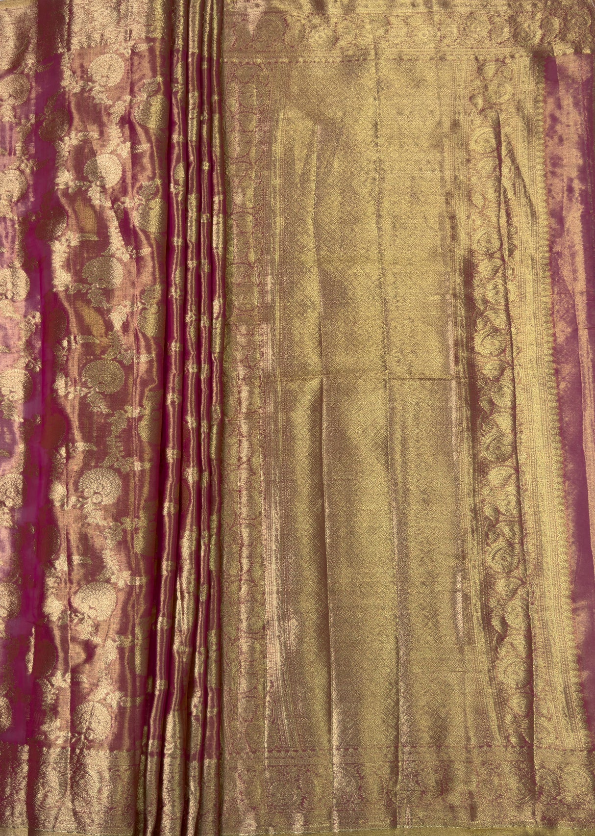 MIMOSA Rani Kanjivaram Art Silk Saree β pallu and zari work detail
