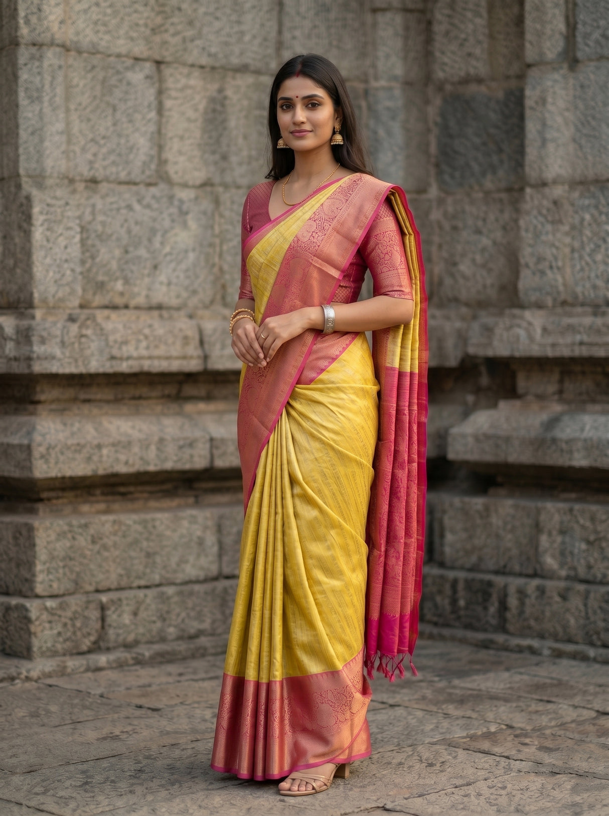 MIMOSA Saree Saree — pose 3 styling detail