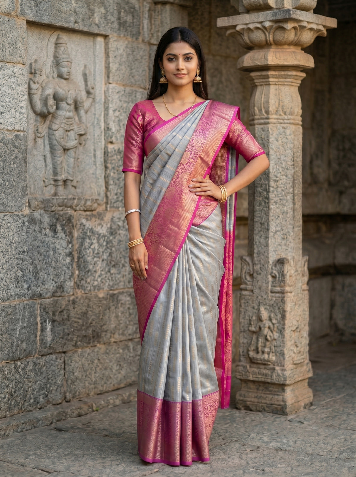 MIMOSA Saree Saree — pose 4 styling detail