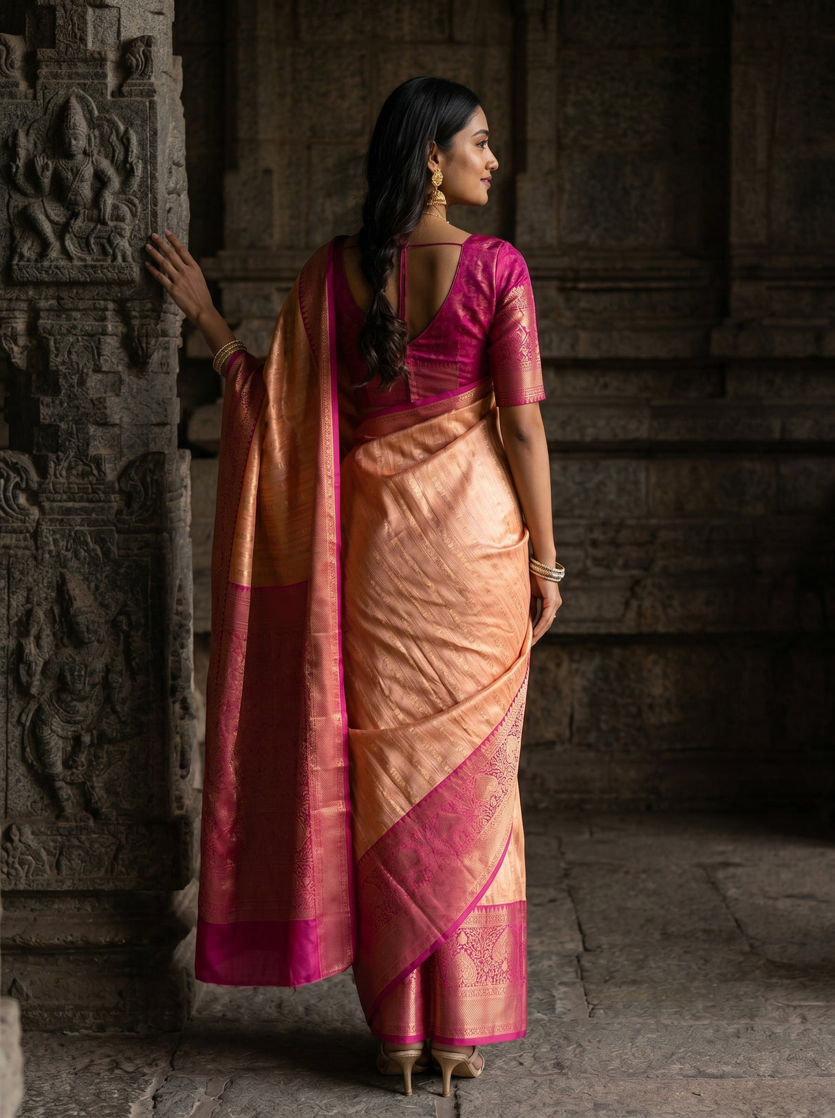MIMOSA Saree Saree — pose 2 styling detail