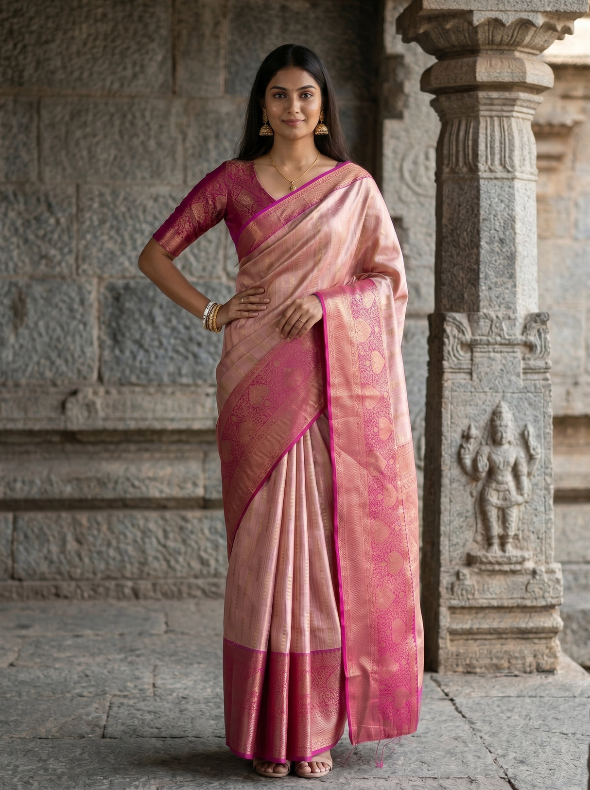 MIMOSA Saree Saree — pose 4 styling detail