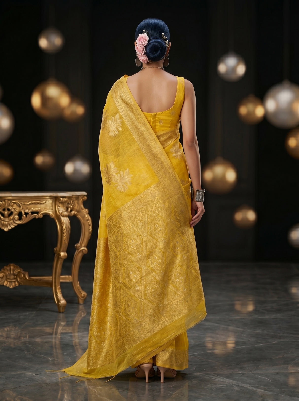 MIMOSA Saree Saree — pose 2 styling detail