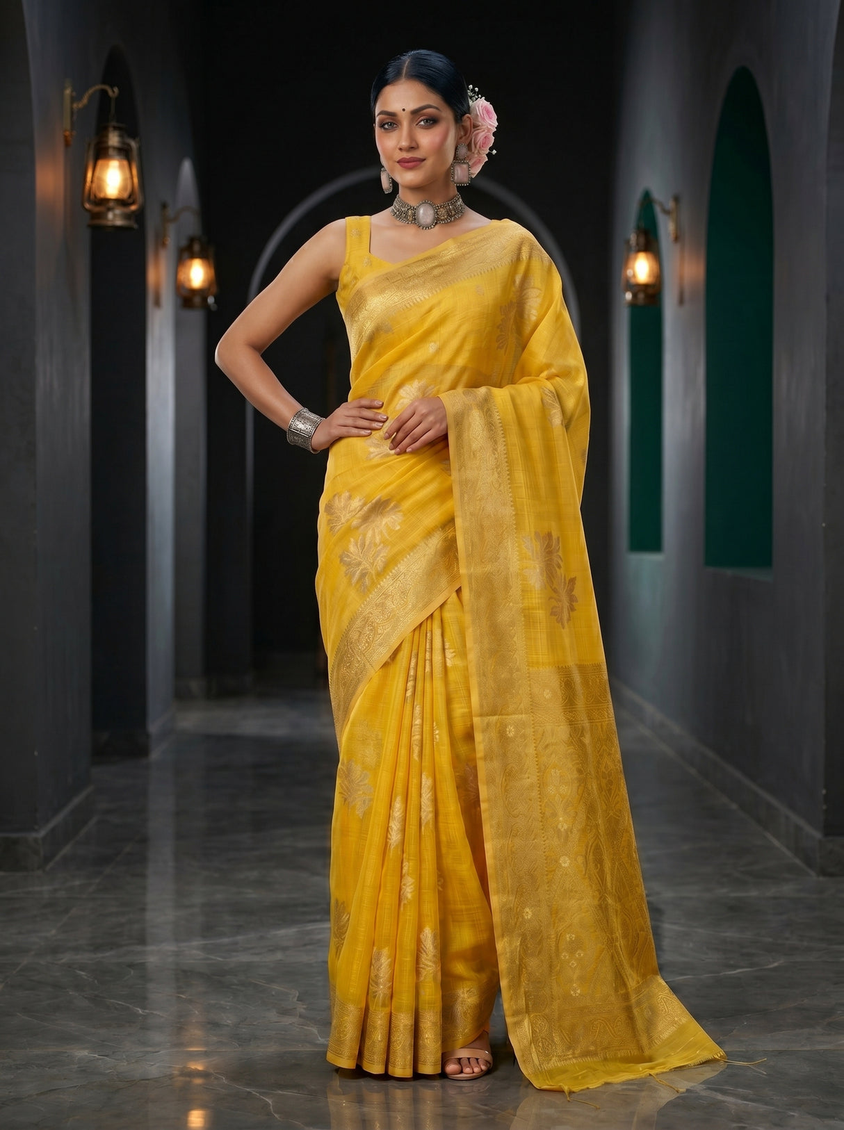MIMOSA Saree Saree — pose 4 styling detail