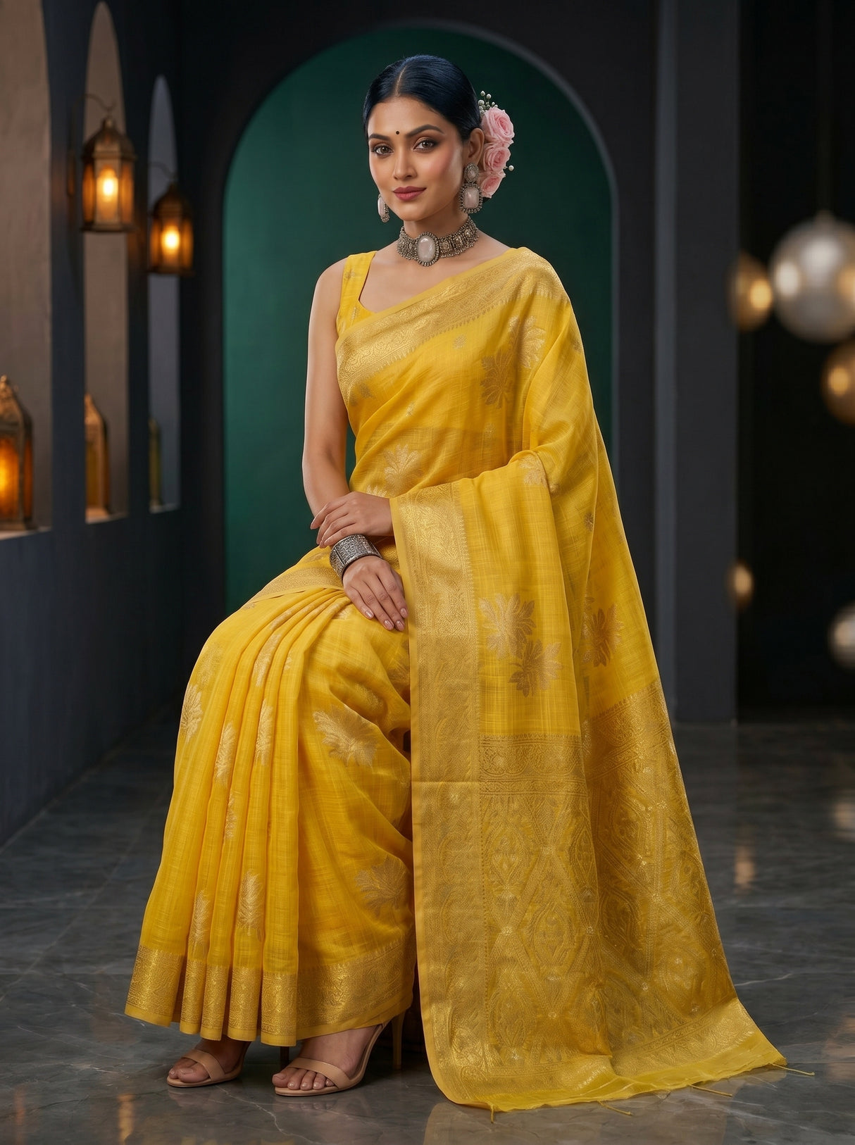 MIMOSA Saree Saree — pose 8 styling detail