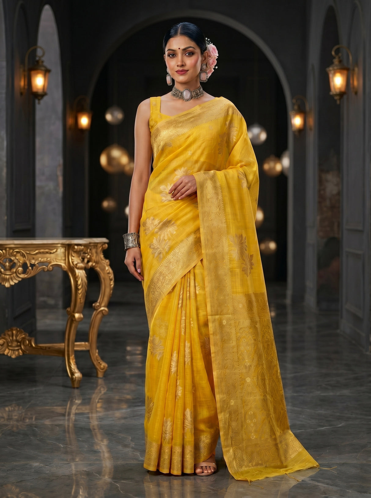 MIMOSA Saree Saree — pose 9 styling detail
