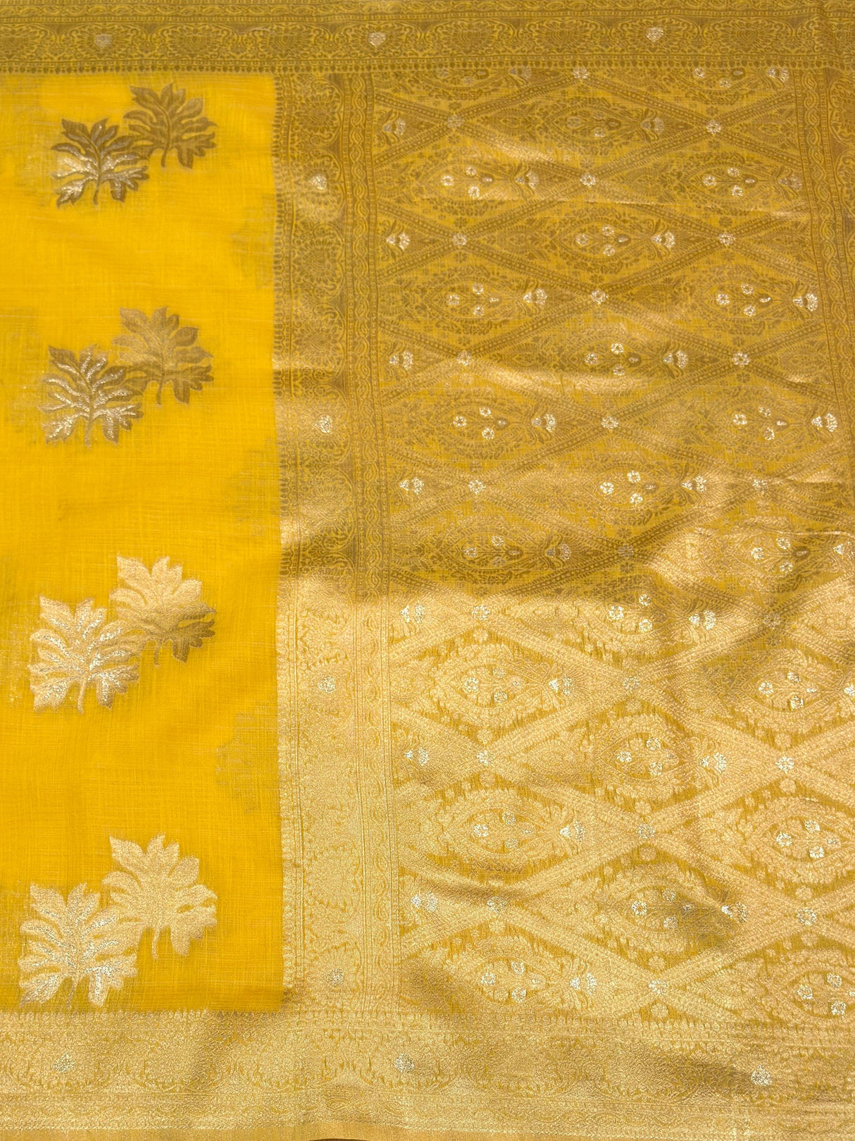 MIMOSA Saree Saree — pallu and zari work detail