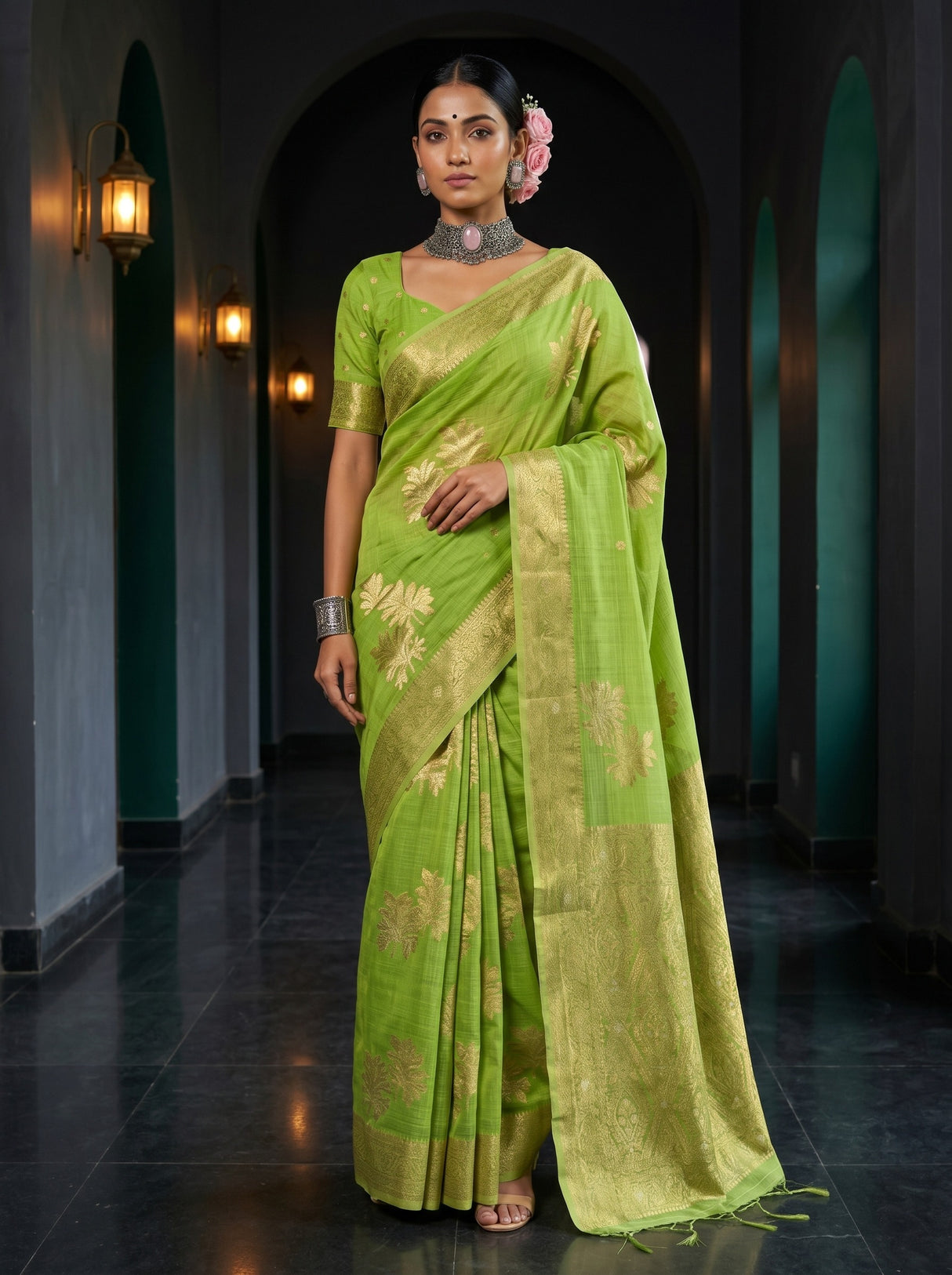 MIMOSA Saree Saree — front view on mannequin