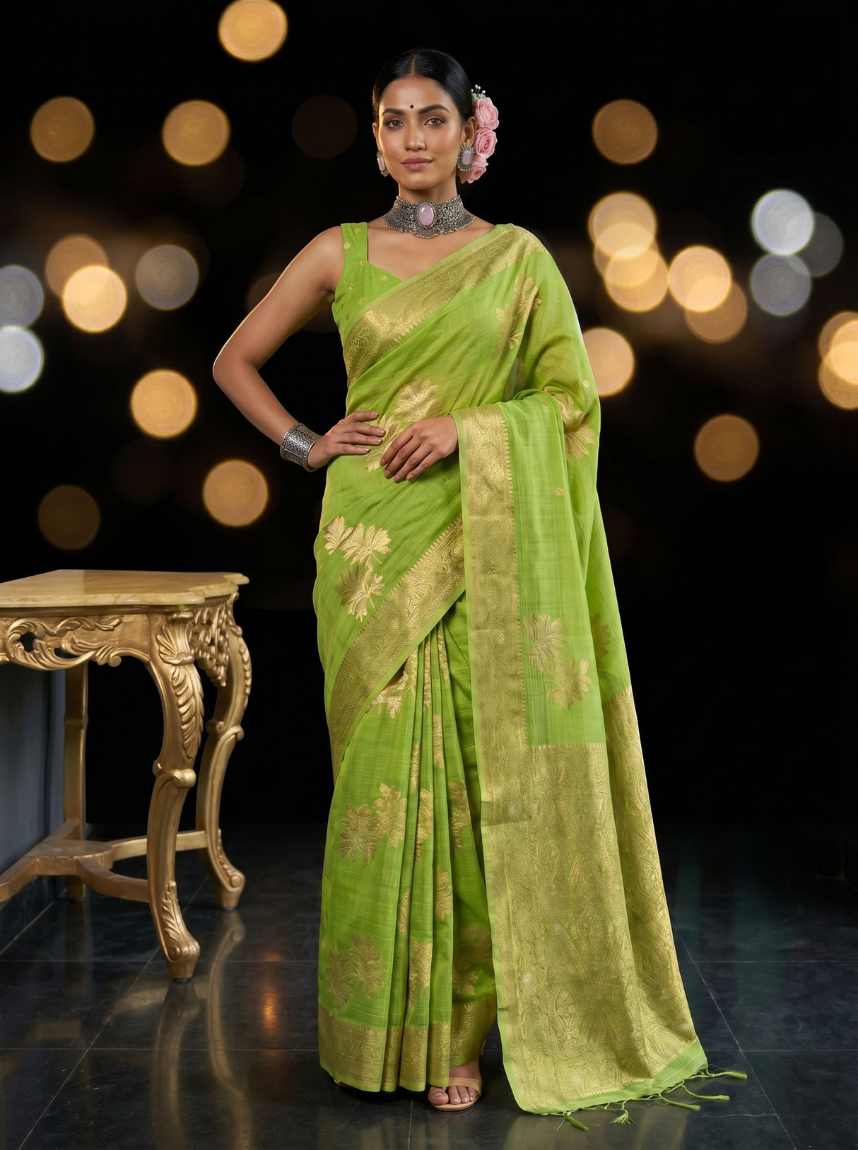 MIMOSA Saree Saree — pose 4 styling detail