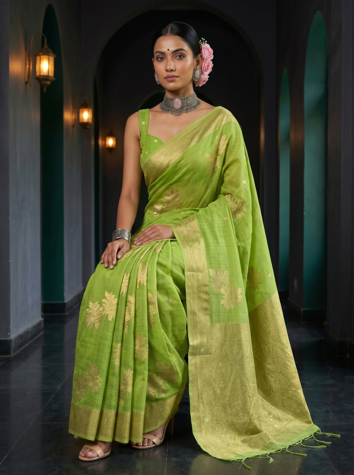 MIMOSA Saree Saree — pose 8 styling detail
