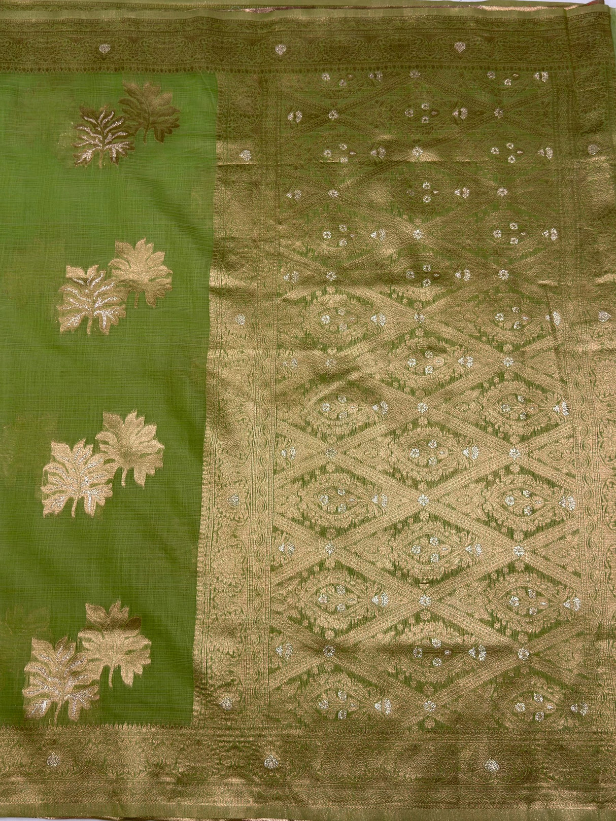 MIMOSA Saree Saree — pallu and zari work detail