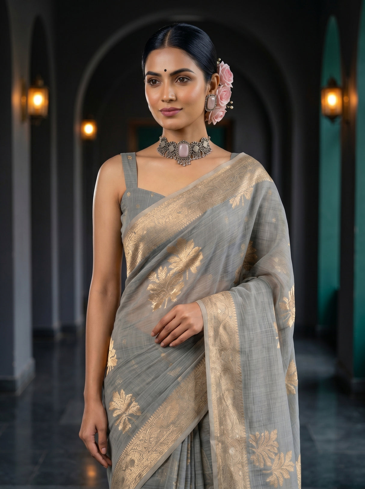 MIMOSA Saree Saree — pose 10 styling detail