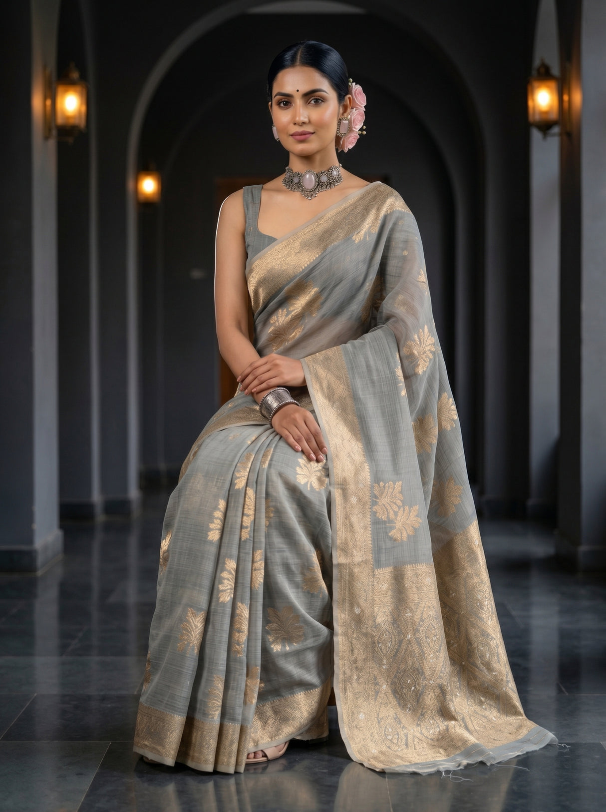 MIMOSA Saree Saree — pose 8 styling detail
