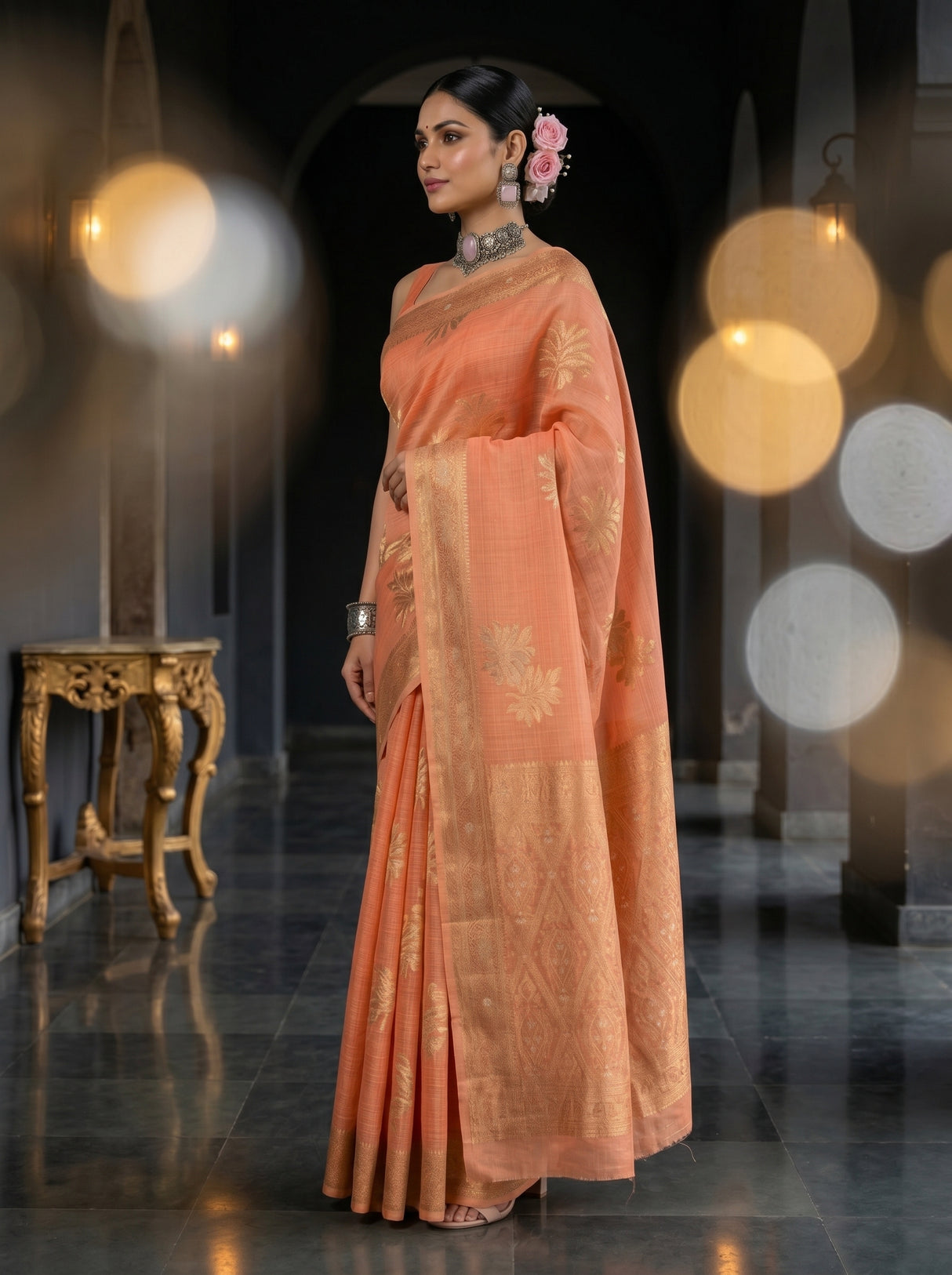 MIMOSA Saree Saree — pose 3 styling detail