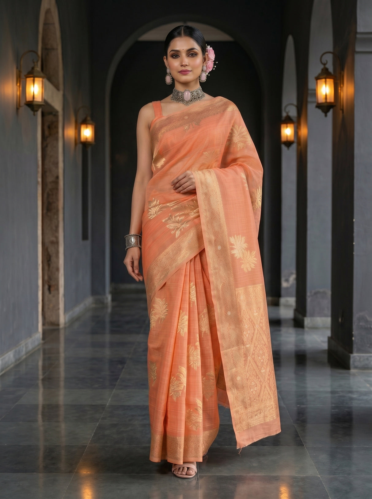 MIMOSA Saree Saree — pose 6 styling detail