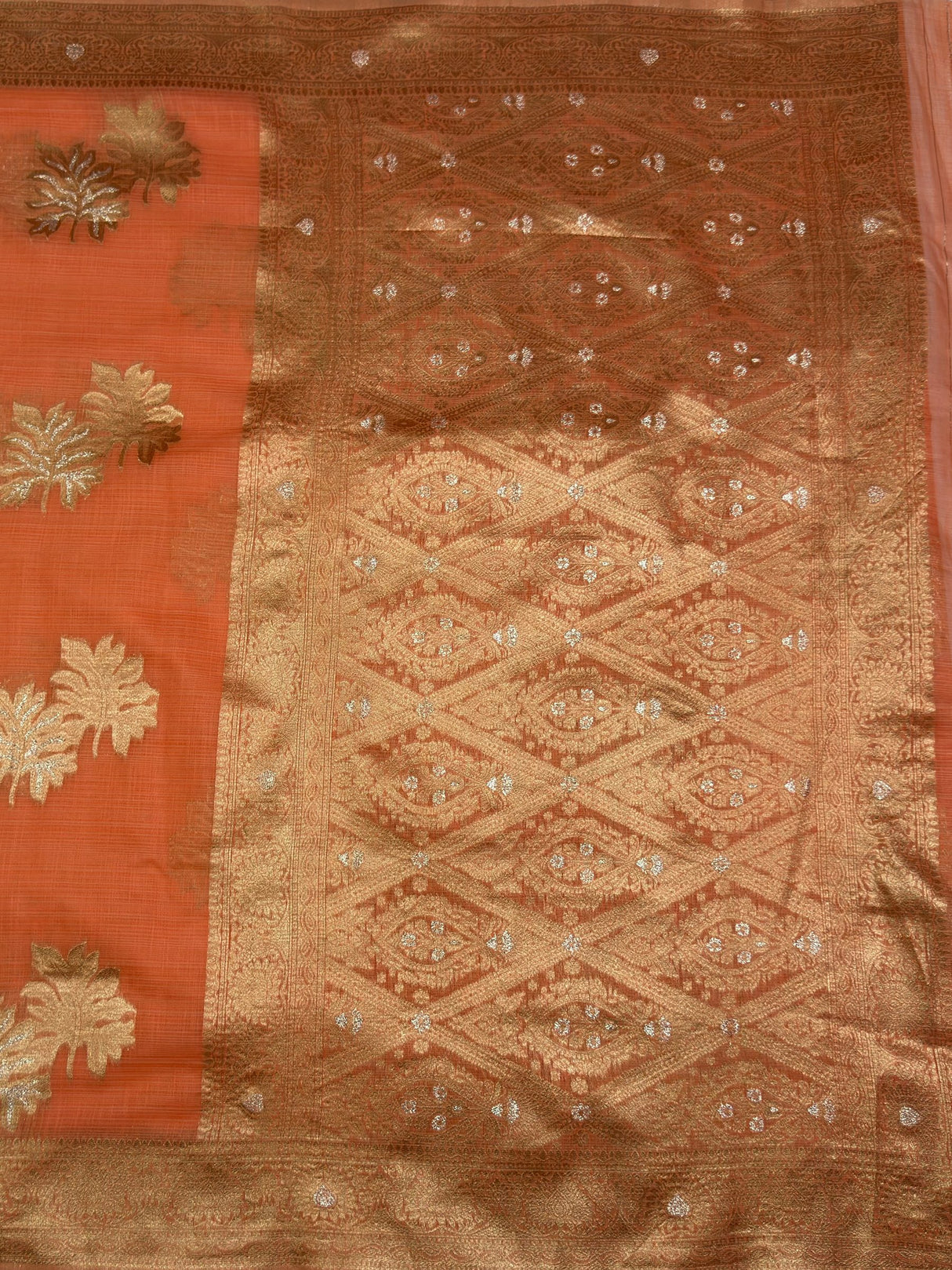 MIMOSA Saree Saree — pallu and zari work detail