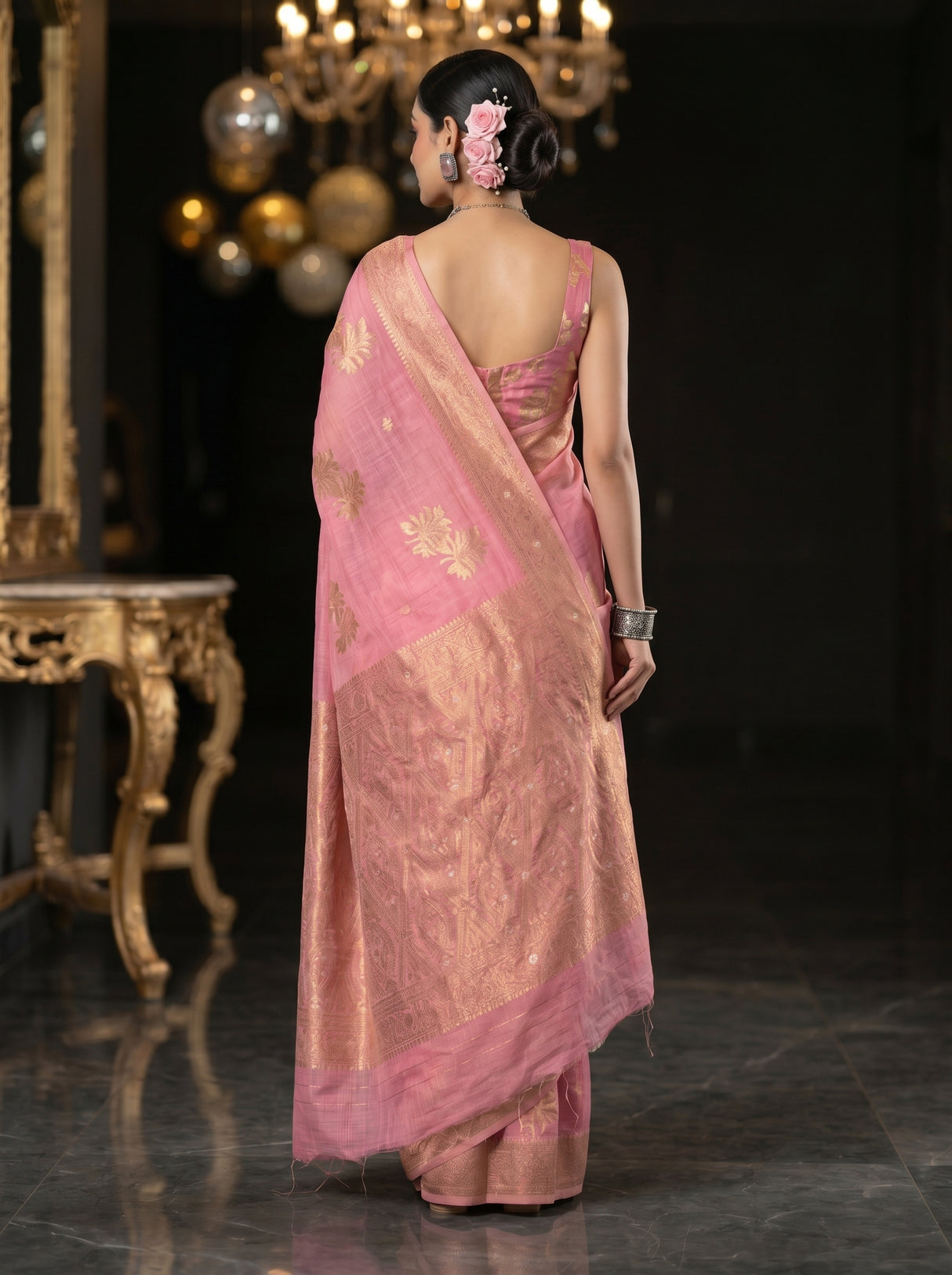 MIMOSA Saree Saree — pose 2 styling detail