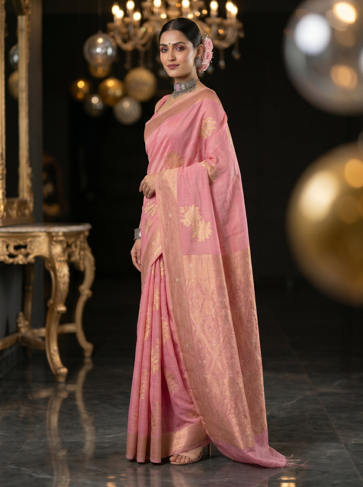 MIMOSA Saree Saree — pose 5 styling detail