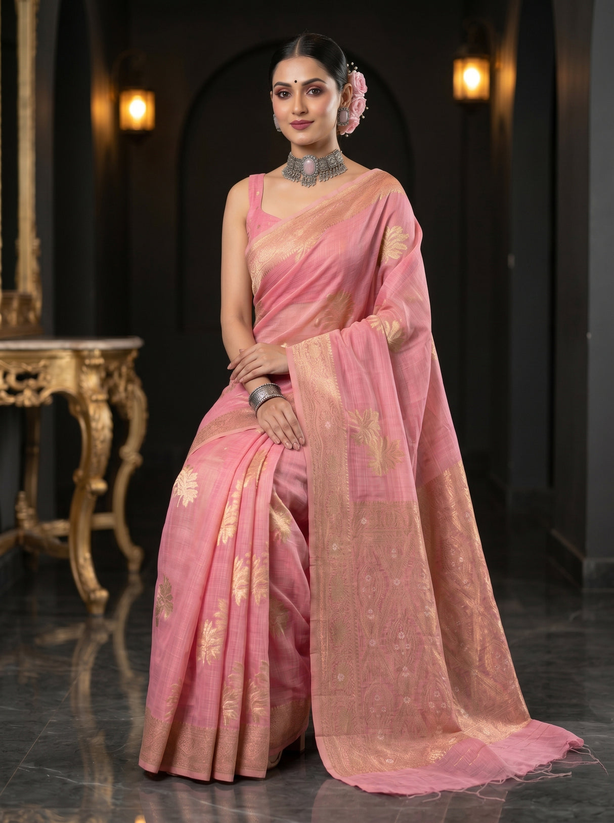 MIMOSA Saree Saree — pose 8 styling detail
