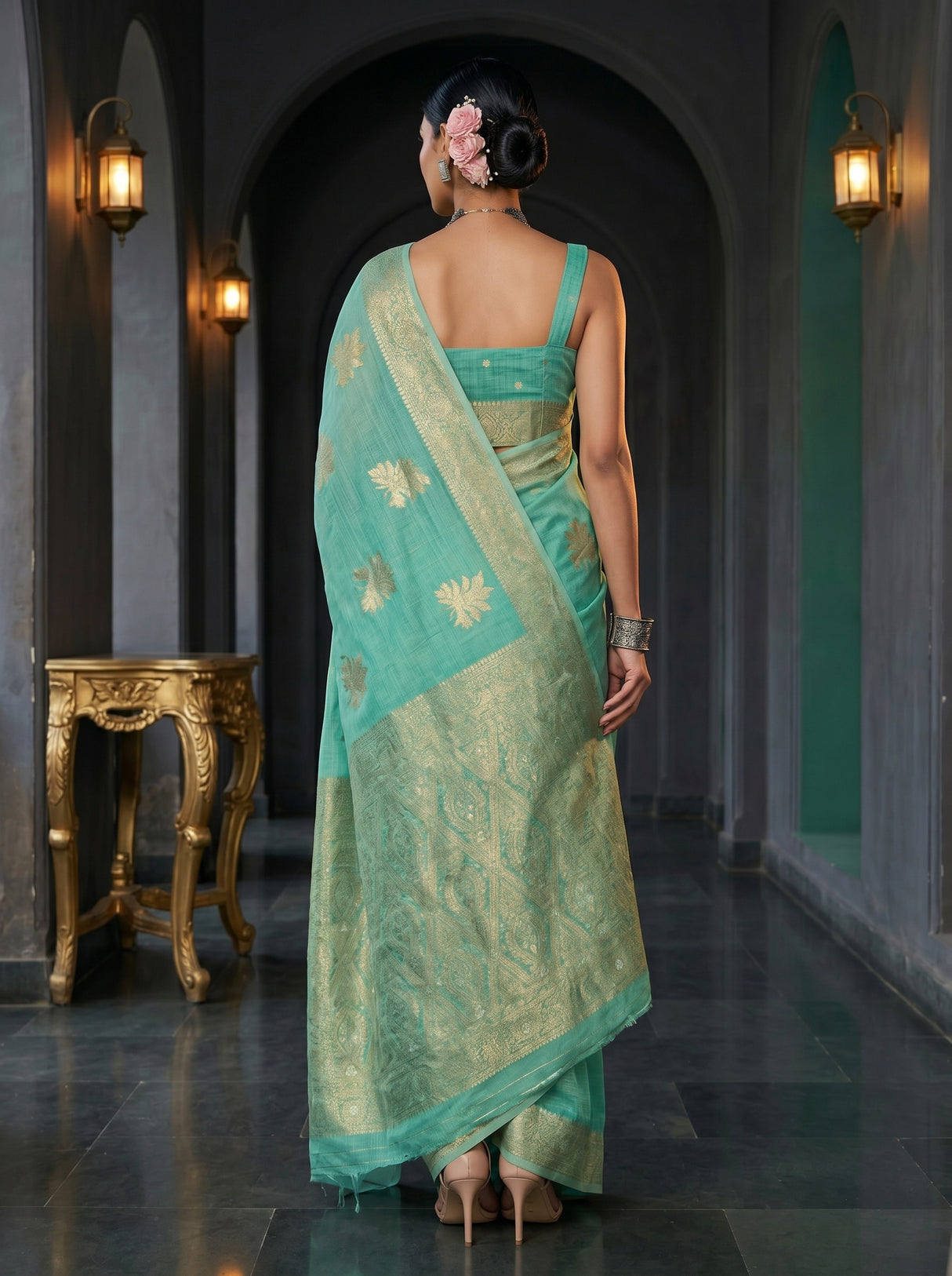 MIMOSA Saree Saree — pose 2 styling detail