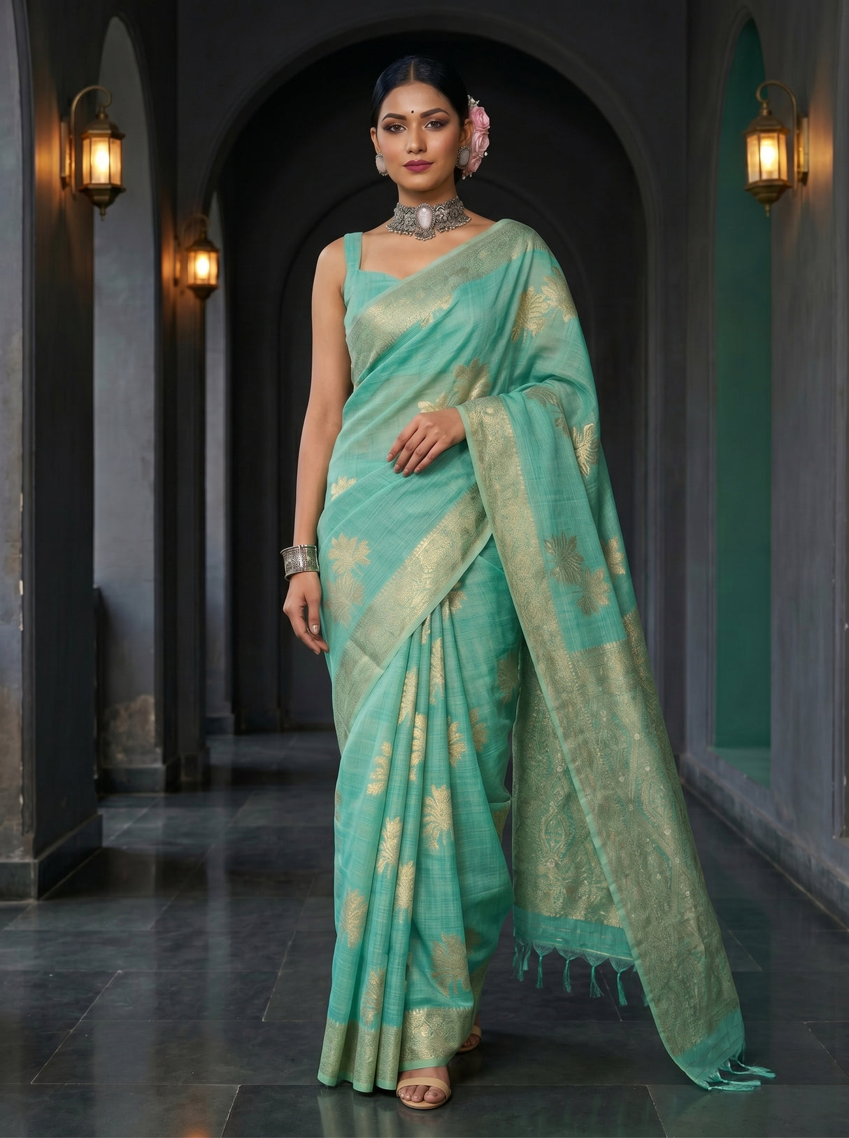 MIMOSA Saree Saree — pose 6 styling detail