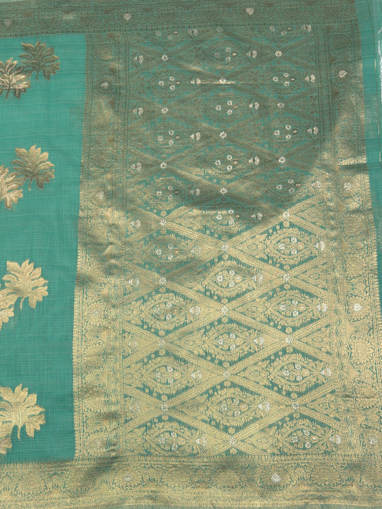 MIMOSA Saree Saree — pallu and zari work detail