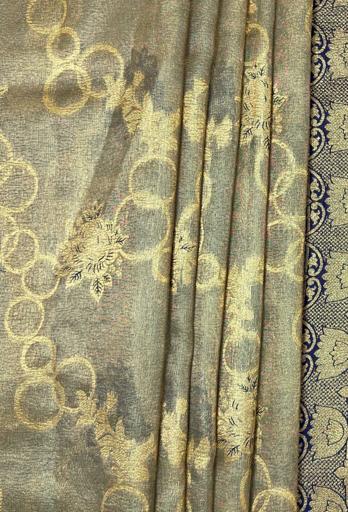 MIMOSA Navy Banarasi Art Silk Saree β fleets shot full lifestyle