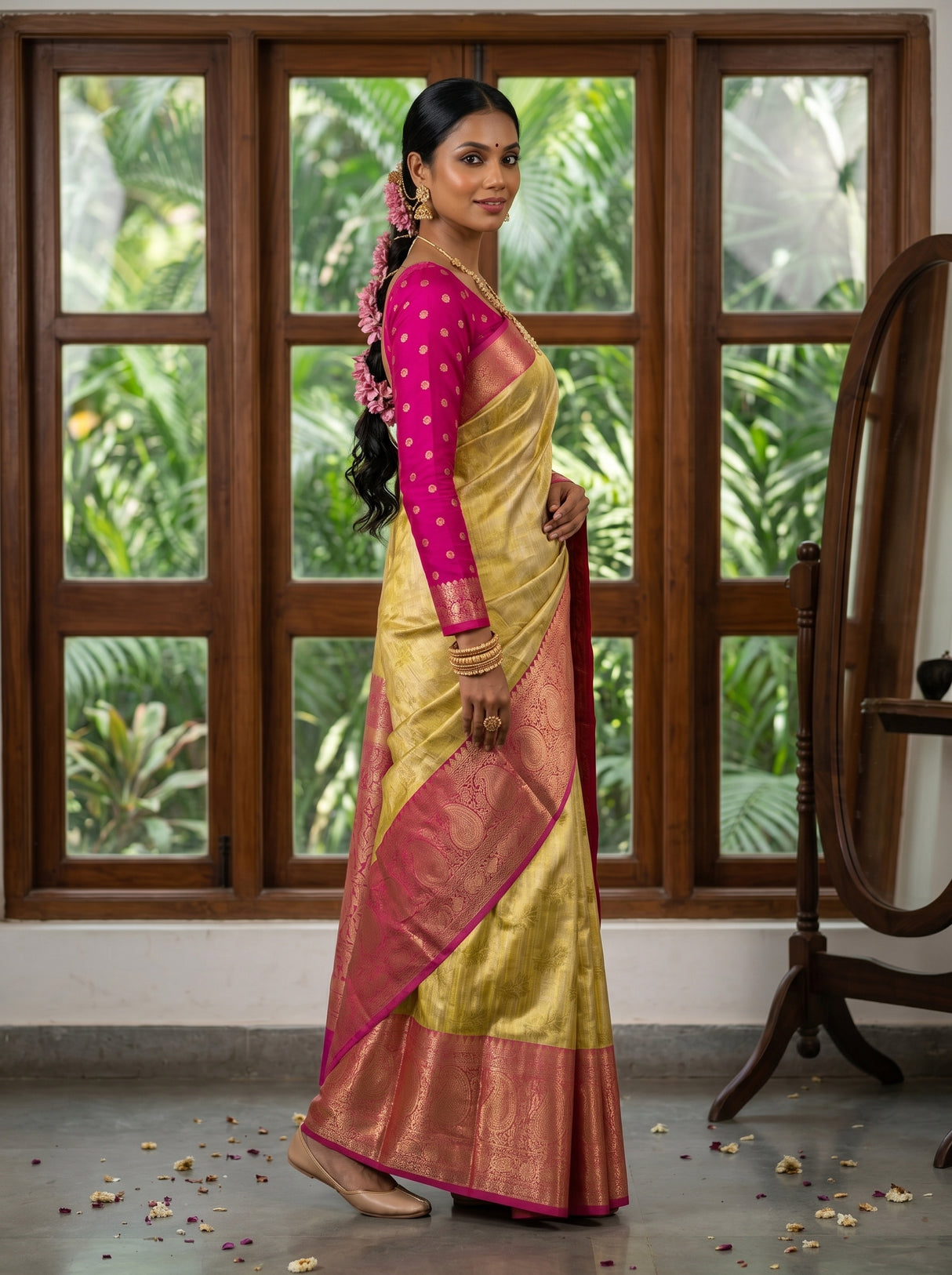 MIMOSA Saree Saree — pose 3 styling detail