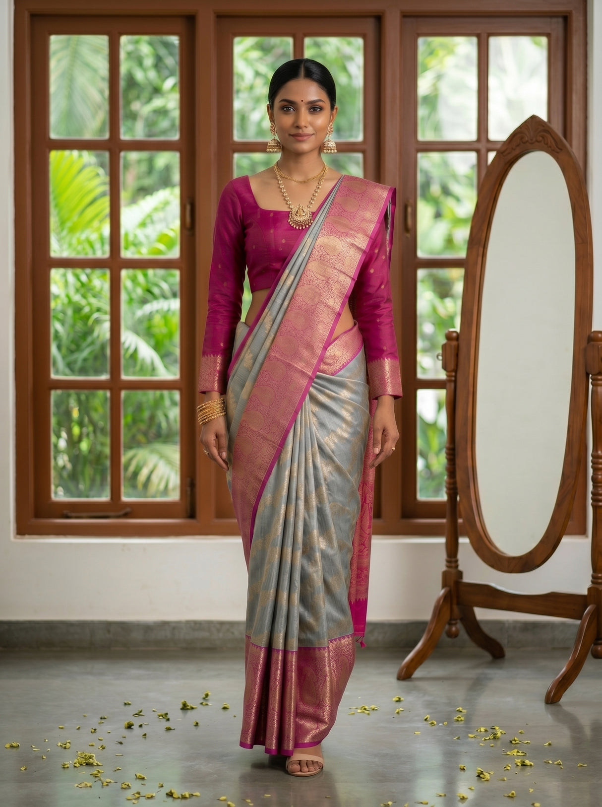 MIMOSA Saree Saree — pose 6 styling detail