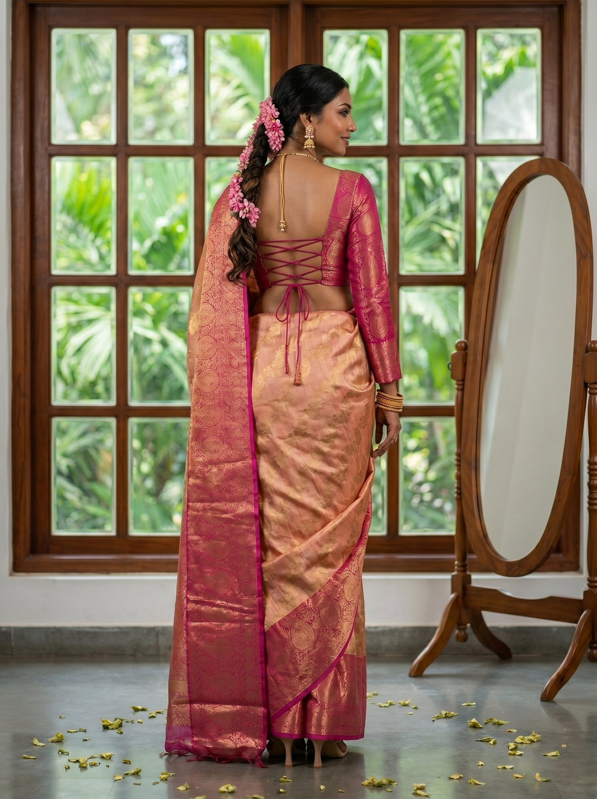 MIMOSA Saree Saree — pose 2 styling detail