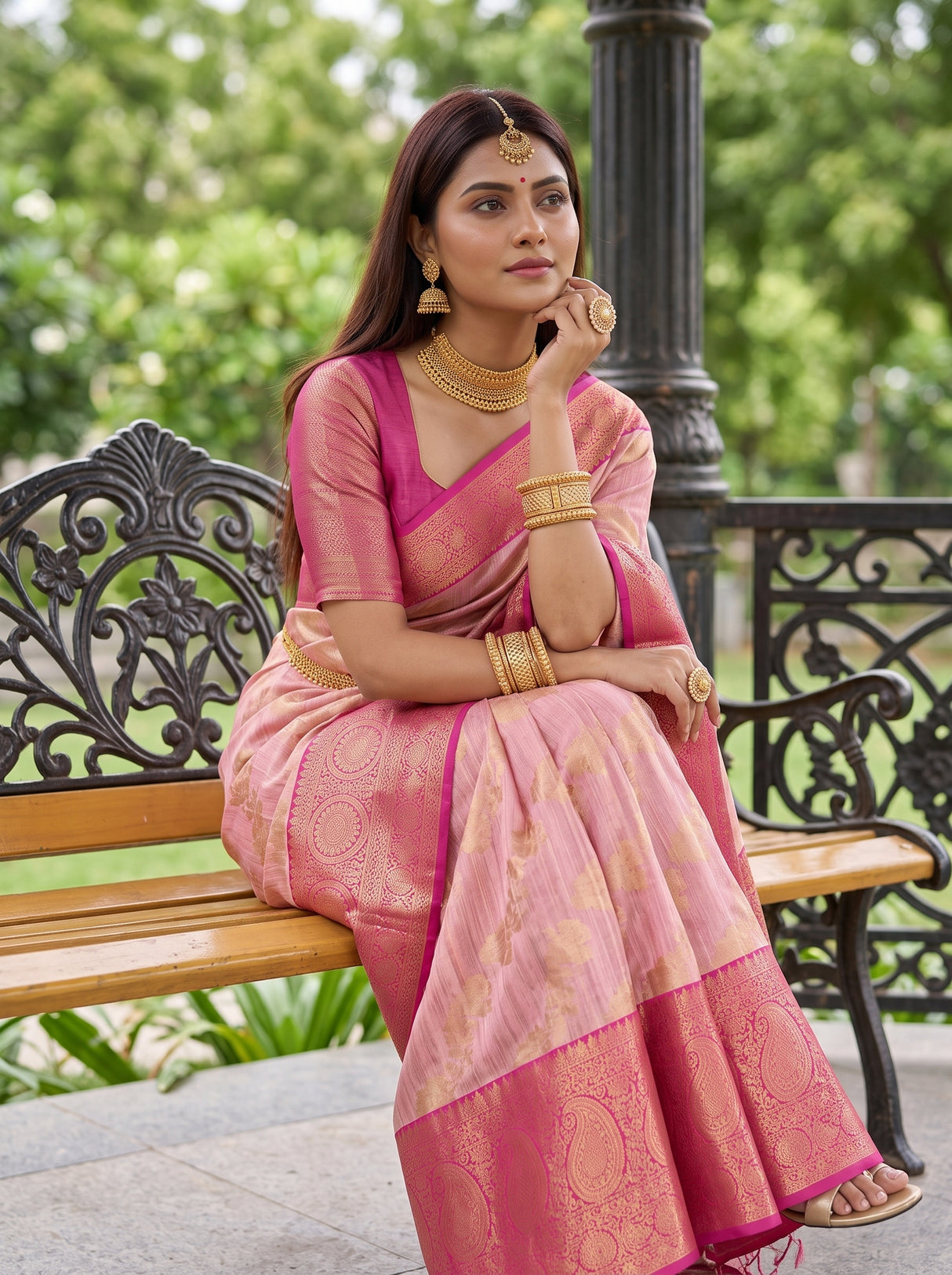 MIMOSA Saree Saree — pose 10 styling detail
