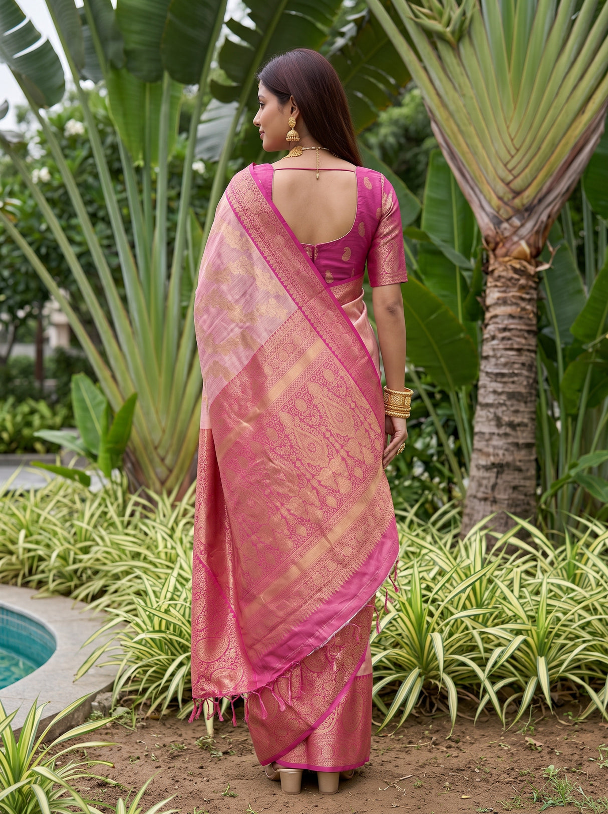 MIMOSA Saree Saree — pose 2 styling detail