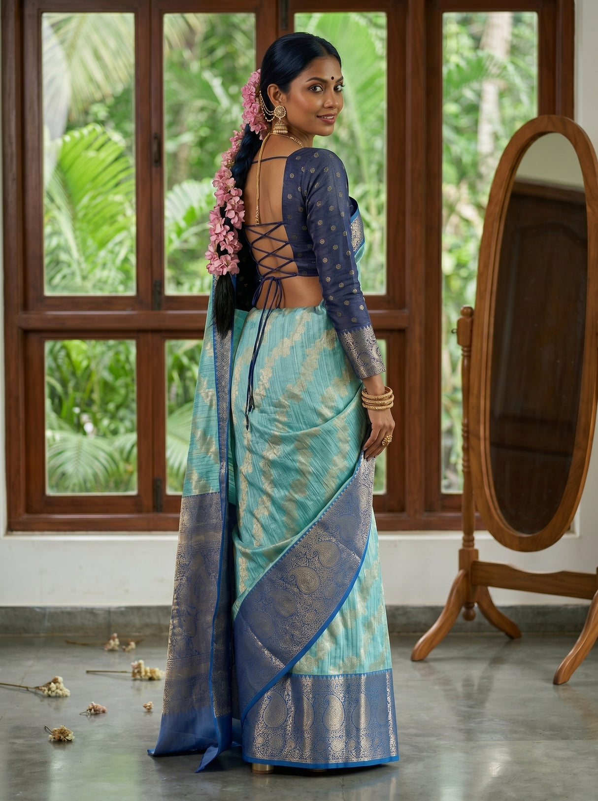 MIMOSA Saree Saree — pose 5 styling detail