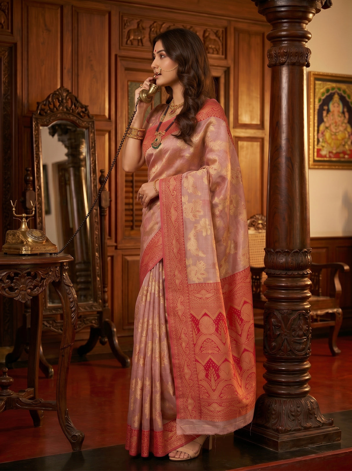 MIMOSA Saree Saree — pose 3 styling detail