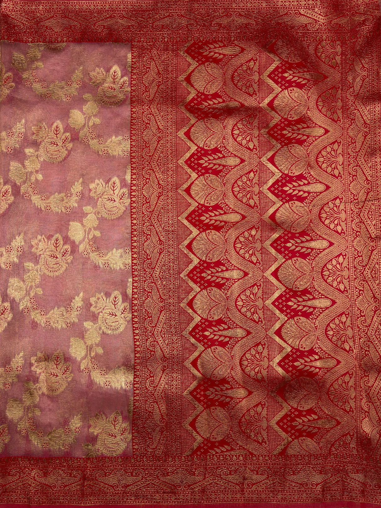 MIMOSA Saree Saree — pallu and zari work detail