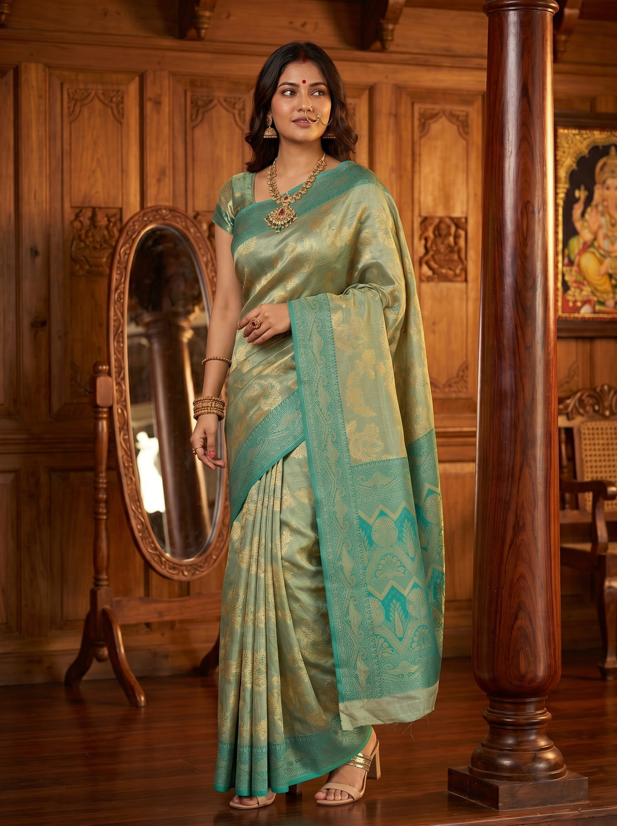 MIMOSA Saree Saree — pose 5 styling detail