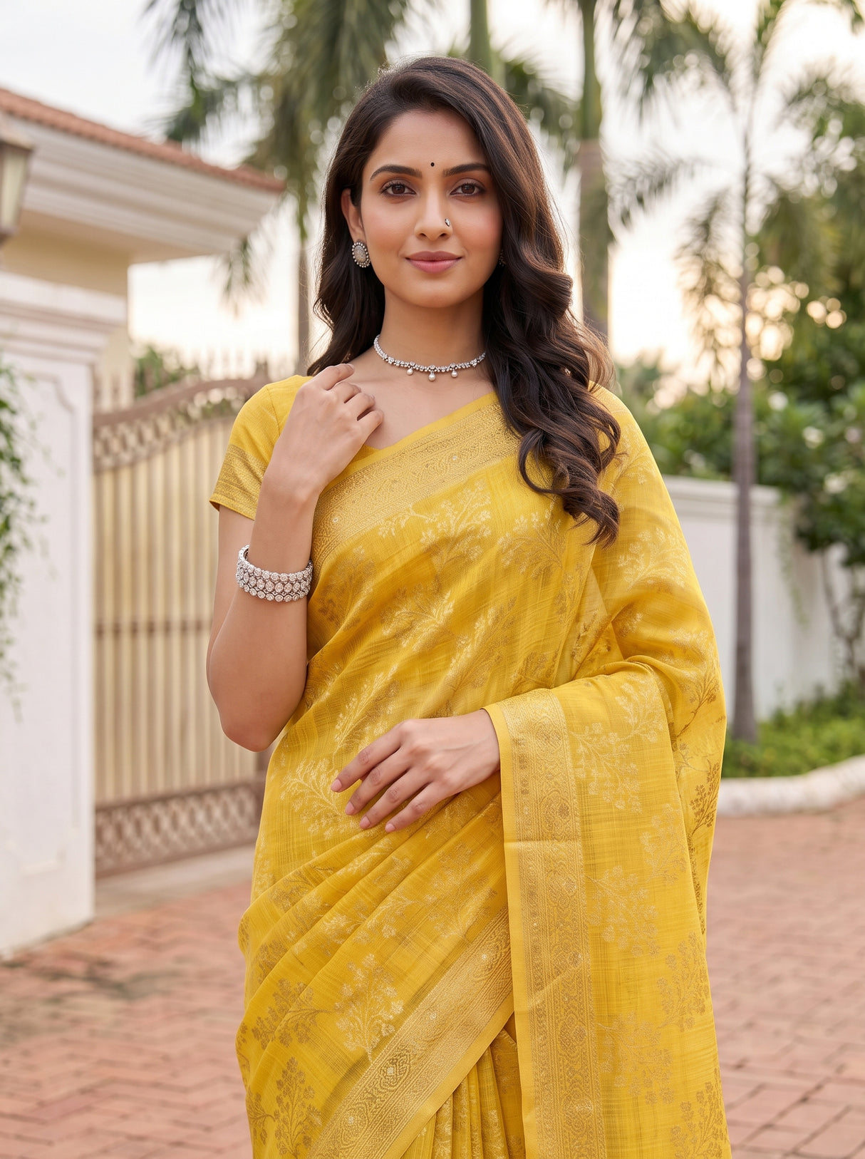 MIMOSA Saree Saree — pose 10 styling detail