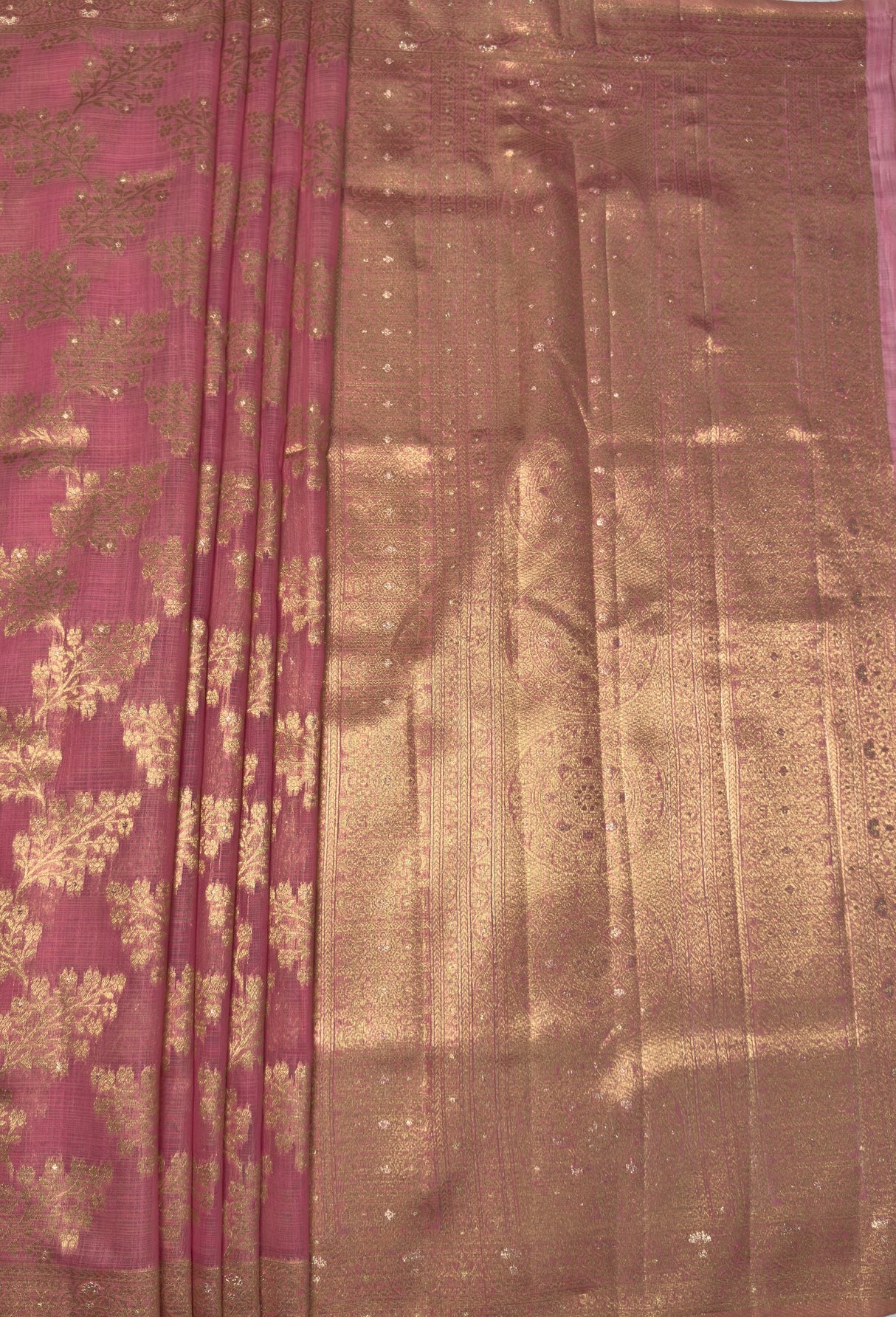 MIMOSA Saree Saree β pallu and zari work detail