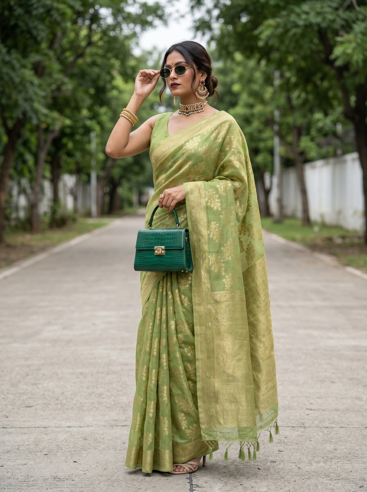 MIMOSA Saree Saree β pose 4 styling detail