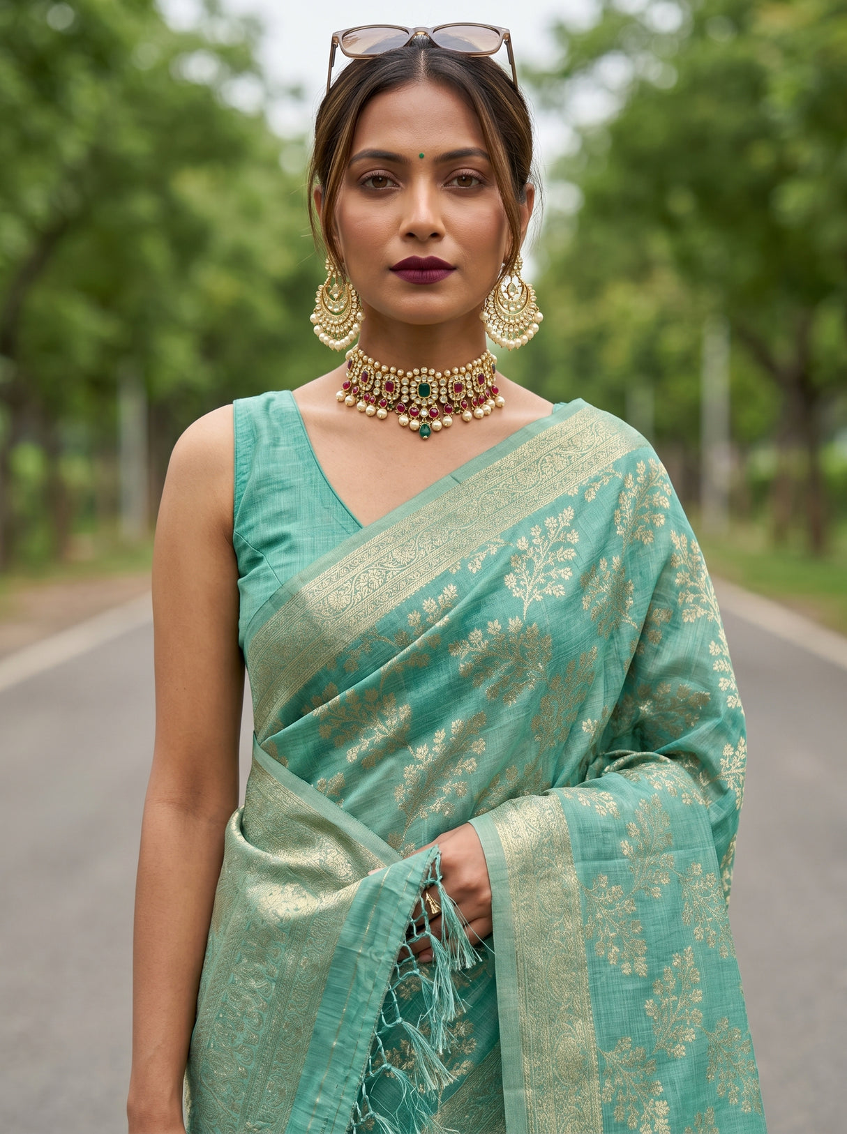 MIMOSA Saree Saree β pose 10 styling detail
