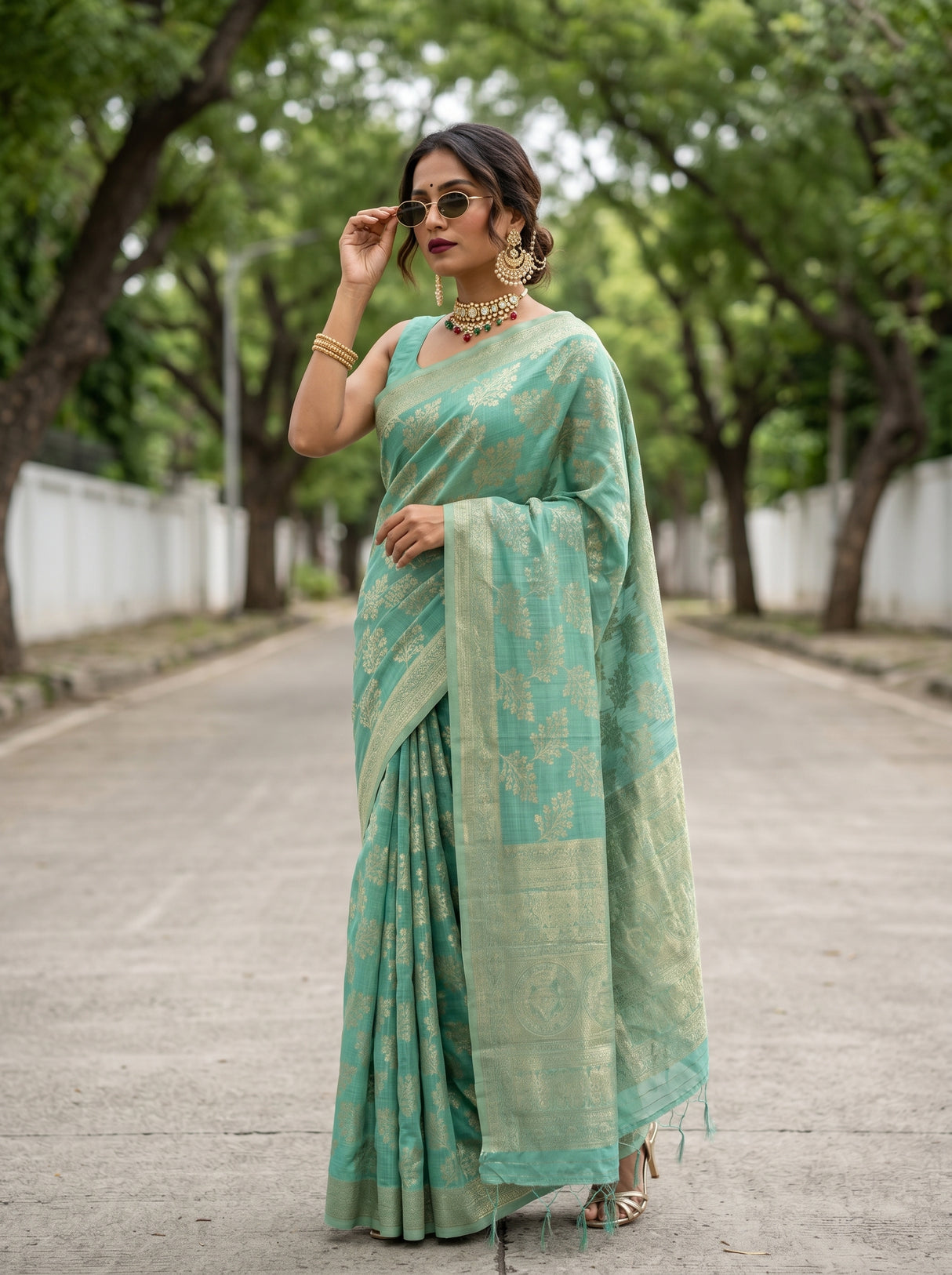 MIMOSA Saree Saree β pose 4 styling detail