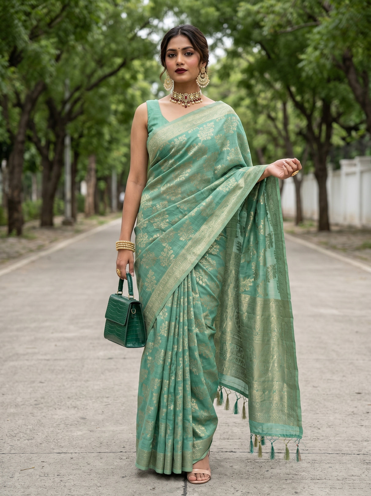 MIMOSA Saree Saree β pose 6 styling detail