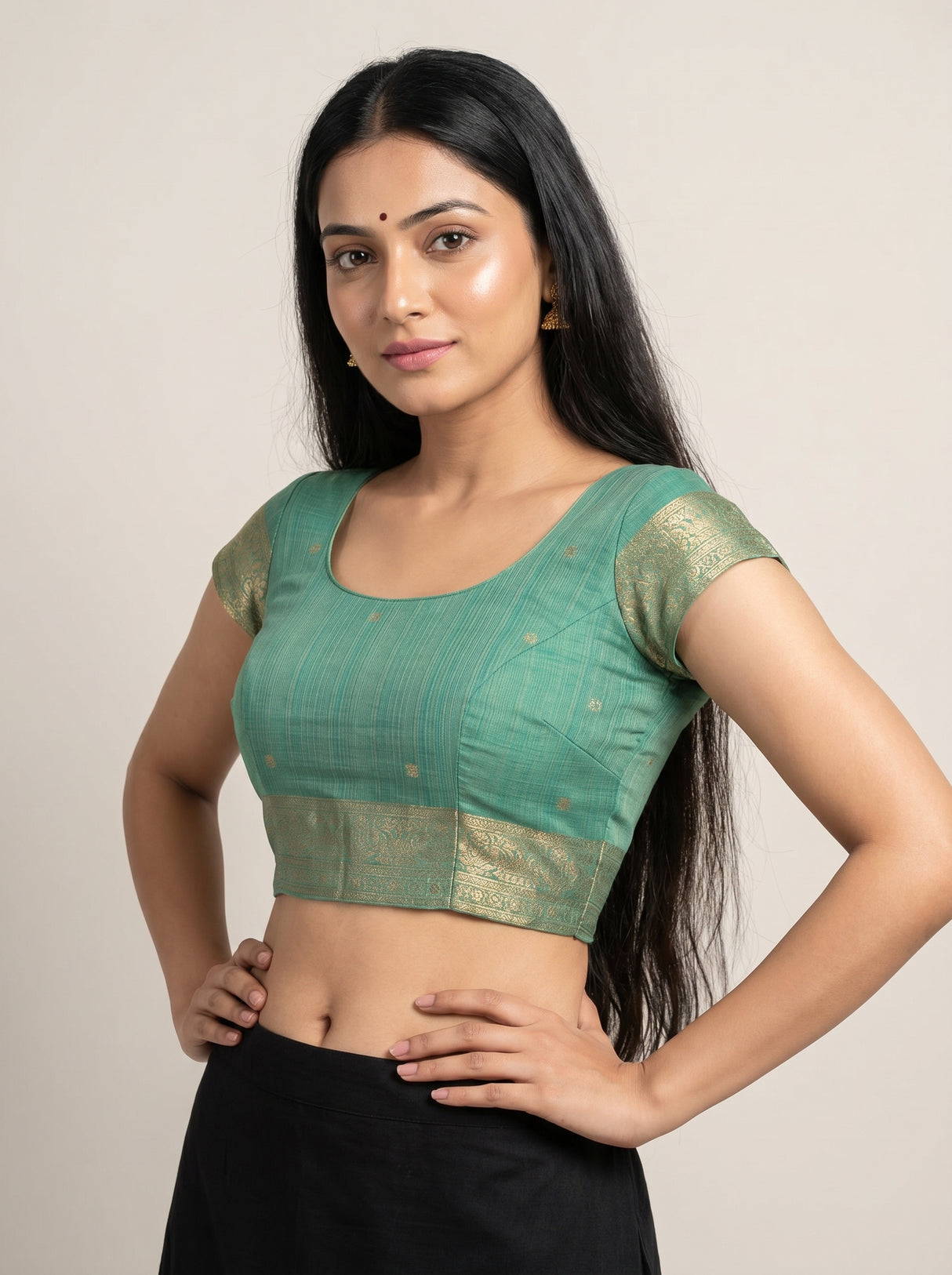 MIMOSA Saree Saree β blouse close-up