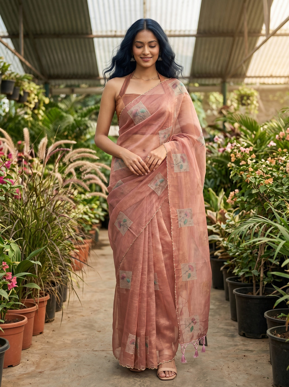 MIMOSA Saree Saree — front view on mannequin